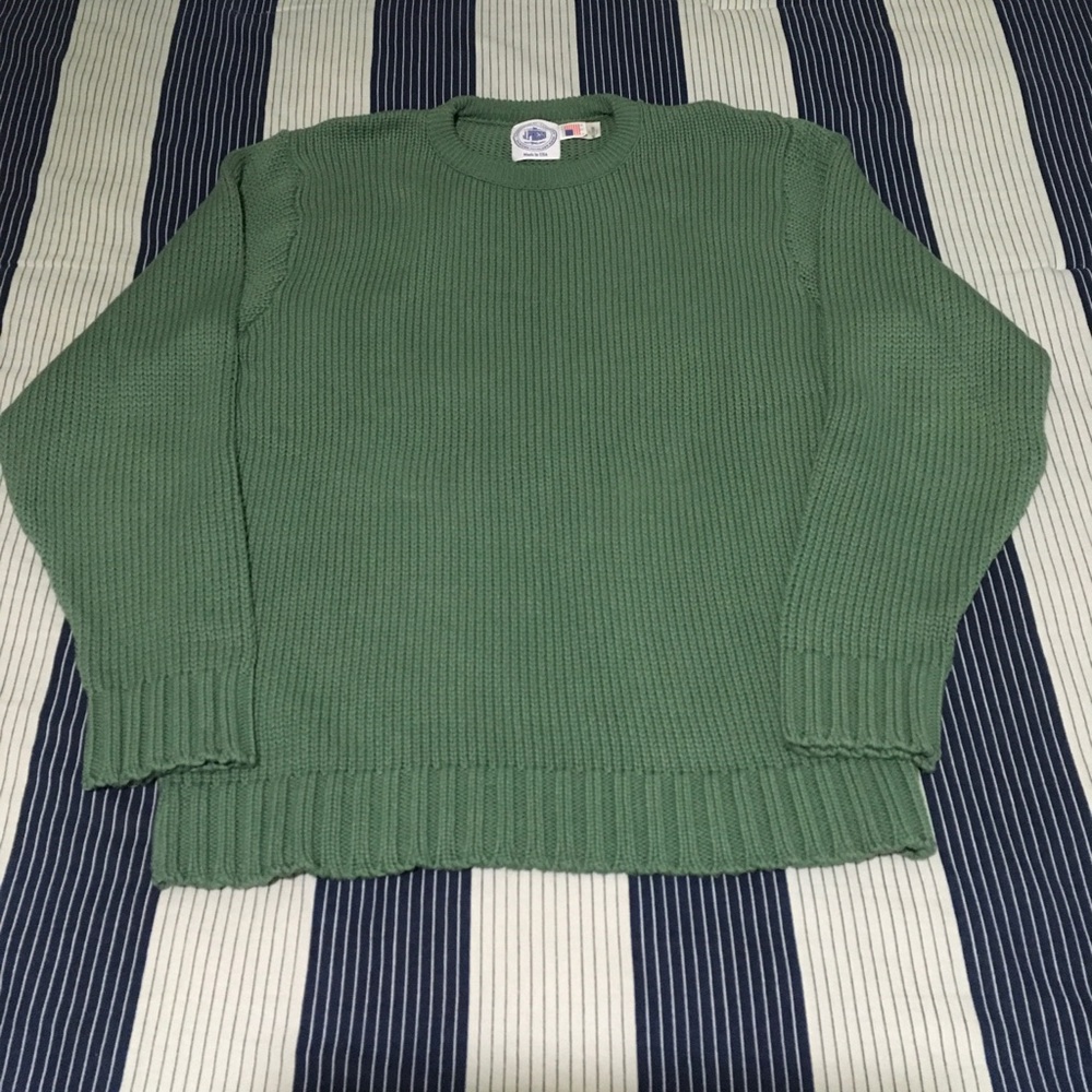 J.Press Chunky Cotton Crewneck Sweater